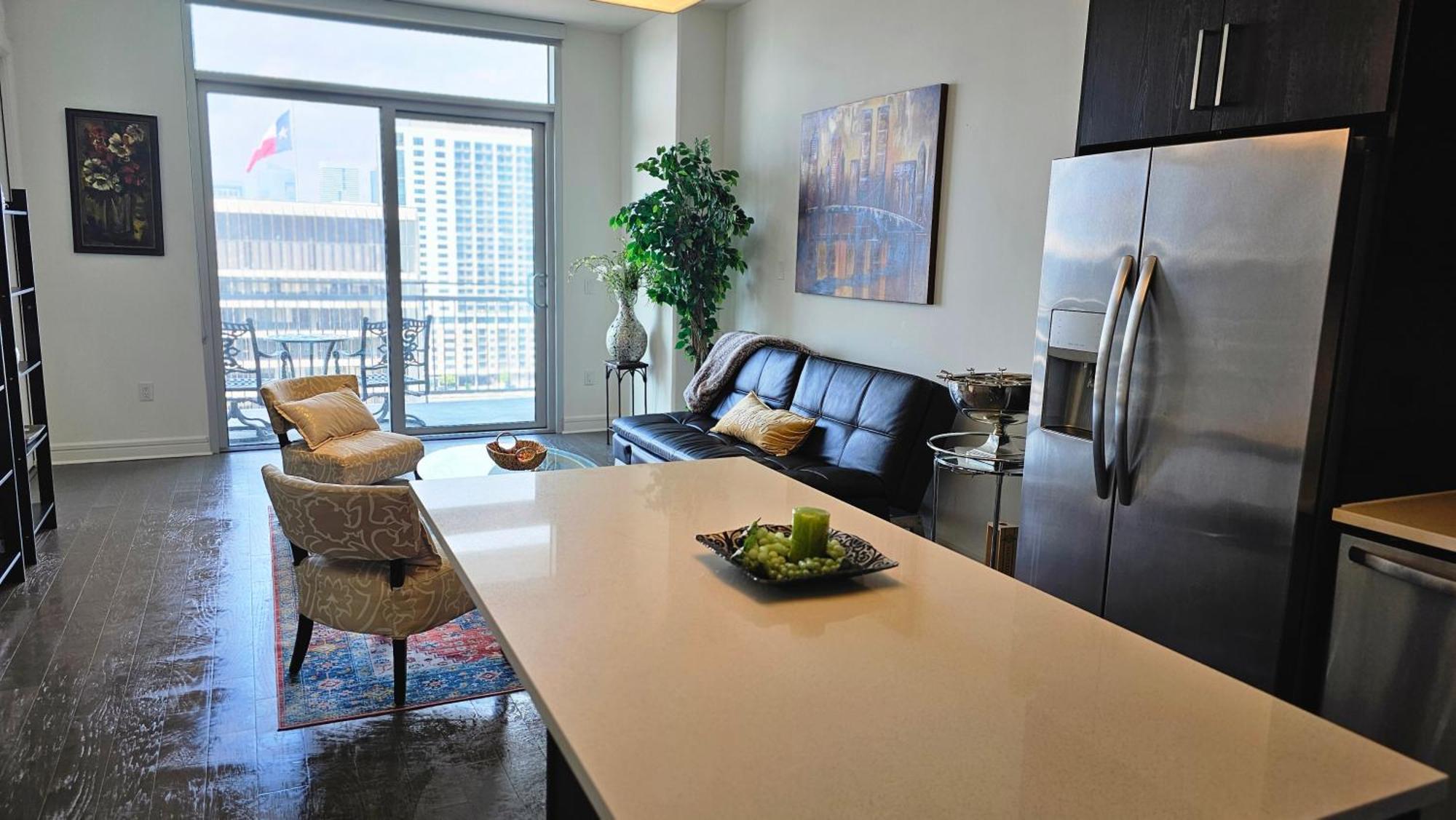 Apartmán Luxury Highrise In Midtown - Skyline Views And Chic Decor Houston Exteriér fotografie